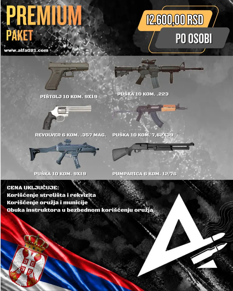 Flajer paketa Premium