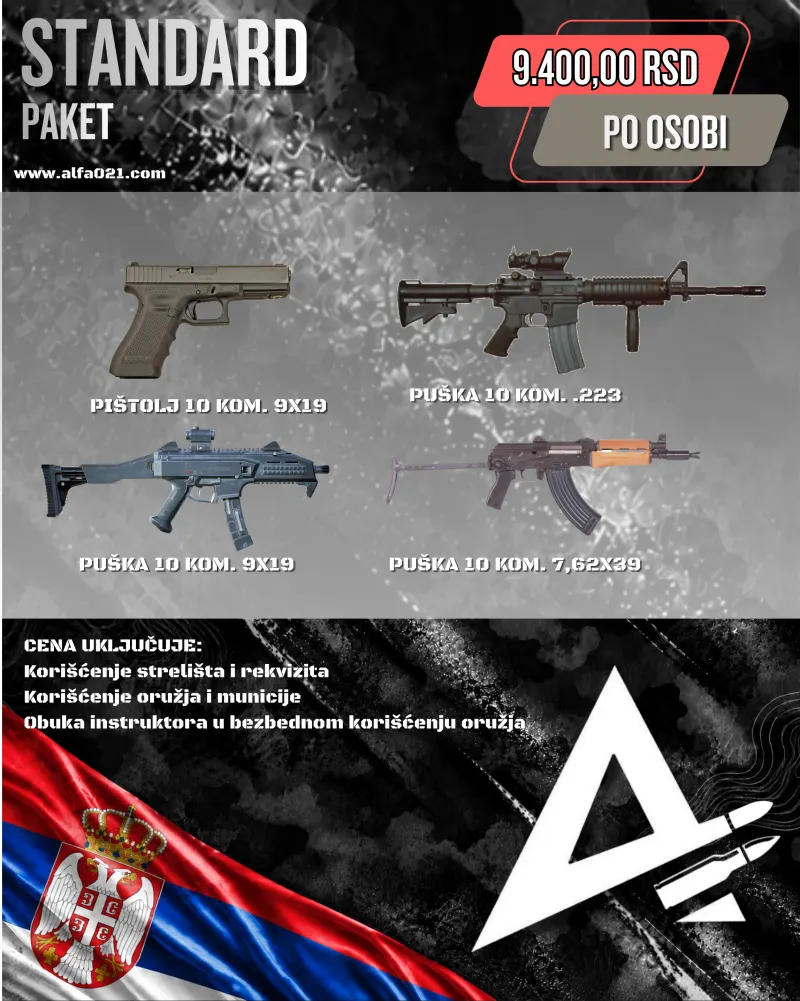 Flajer paketa Standard